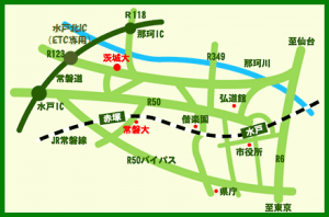 水戸市案内図